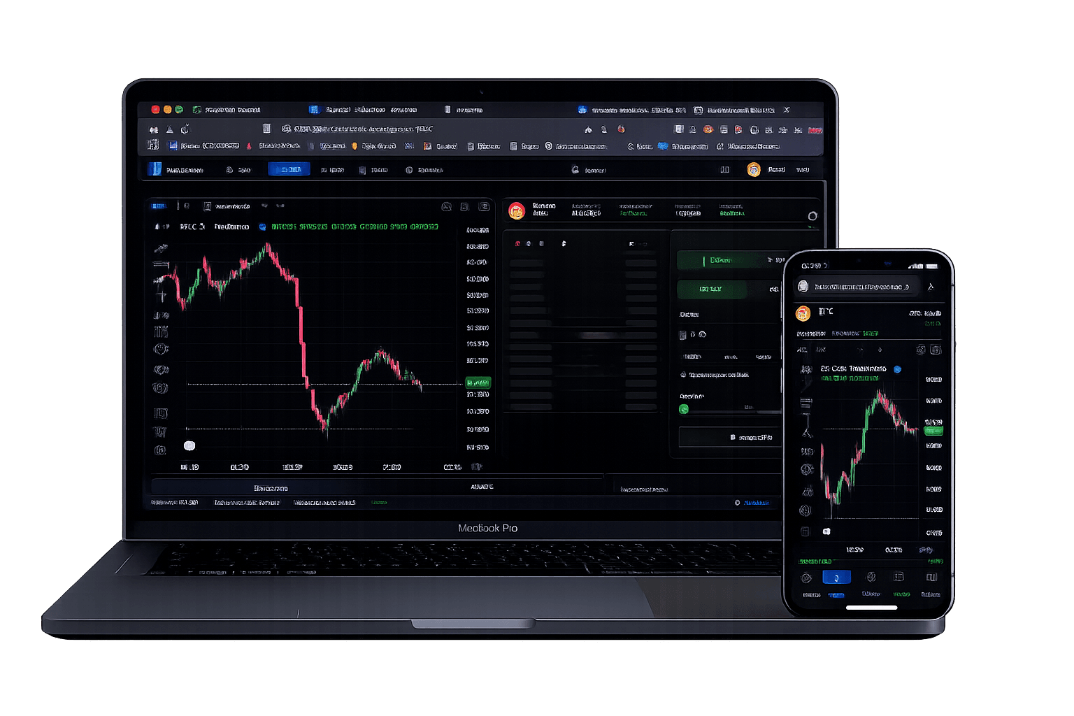Макет интерфейса торговли